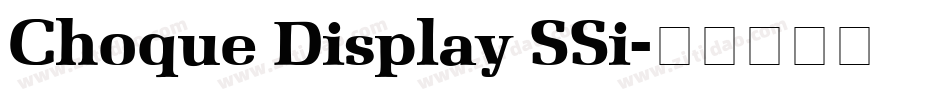 Choque Display SSi字体转换